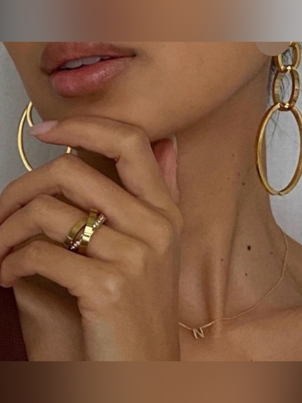 Vita Fede Cassio Pave Ring Stack